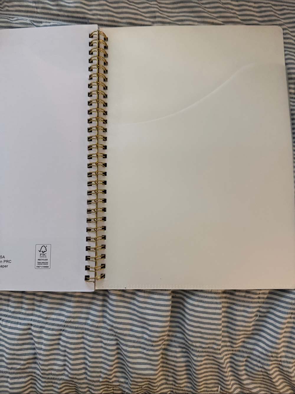 2026-2027 Floral Hummingbird Monthly Planner - Black Cover - Picture 3 of 4